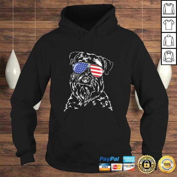 Proud Soft Coated Wheaten Terrier American Flag dog Gift TShirt