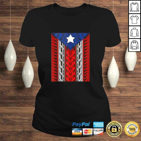 Puerto Rican Tribal Flag – Modern Boricua – Puerto Rico Gift TShirt