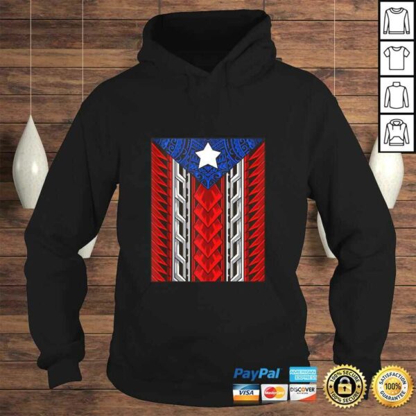 Puerto Rican Tribal Flag – Modern Boricua – Puerto Rico Gift TShirt