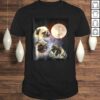 Pug Howling Moon T-shirt