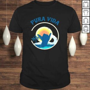 Pura Vida Beach Costa Rica Shirt Surfing Vacation