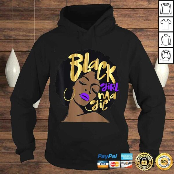 Purple Black Girl Magic Gift Melanin Queen Pride Shirt