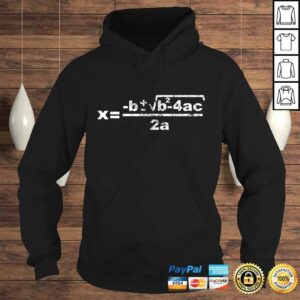 Quadratic Formula for Math class Tee Shirt 4