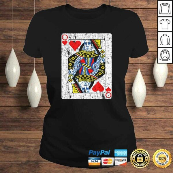 Queen Of Hearts Card Costume Vintage Poker Deck Cards