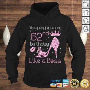 Queen Stepping Into My 62nd Birthday Like A Boss Born 1958 V-Neck T-Shirt 3 Queen Stepping Into My 62nd Birthday Like A Boss Born 1958 V Neck T Shirt 4