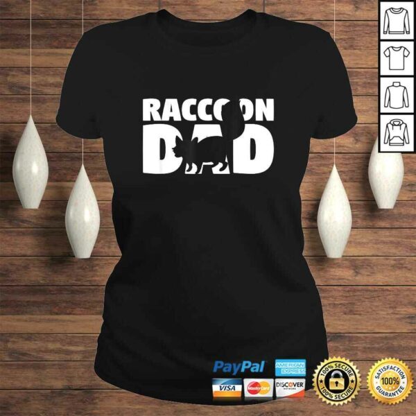 Raccoon Dad Shirt Raccoon Lover Gift for Father Animal Tee