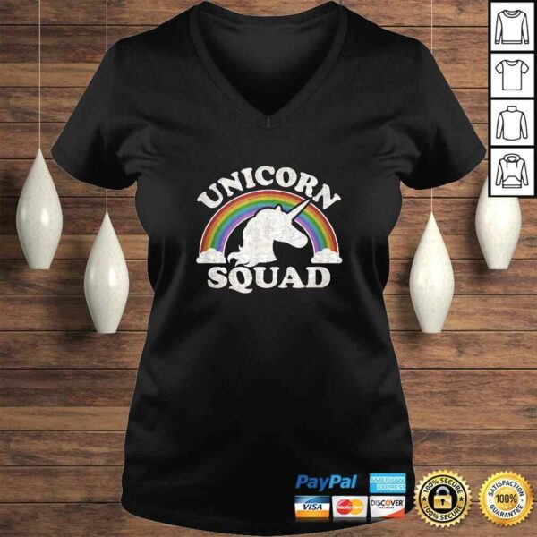 Rainbow Clouds Retro Vintage Style Gift Unicorn Squad TShirt