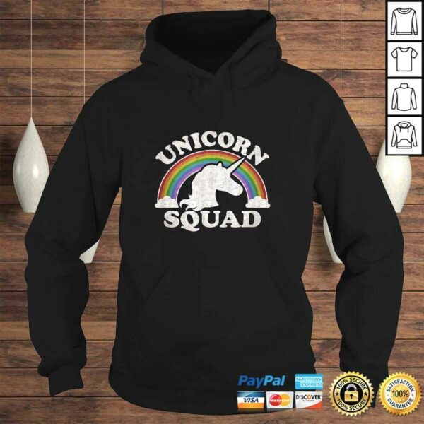 Rainbow Clouds Retro Vintage Style Gift Unicorn Squad TShirt