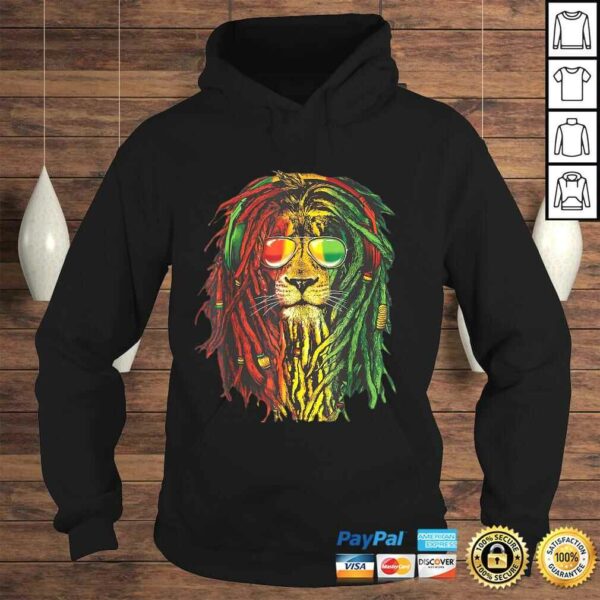 Rasta Reggae Lion Sunglass Art Gift for Rastafarian Lover Gift TShirt