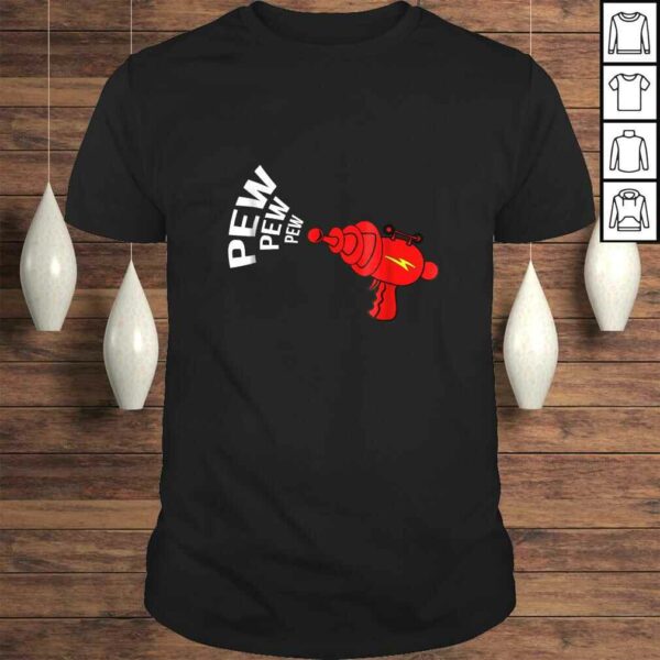 Raygun Pew! Shirt Vintage Retro Sci-fi Science Fiction