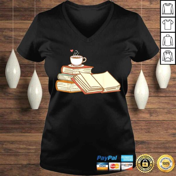 Reader Read Book Bibliomane Library Coffee Love Caffein Gift TShirt