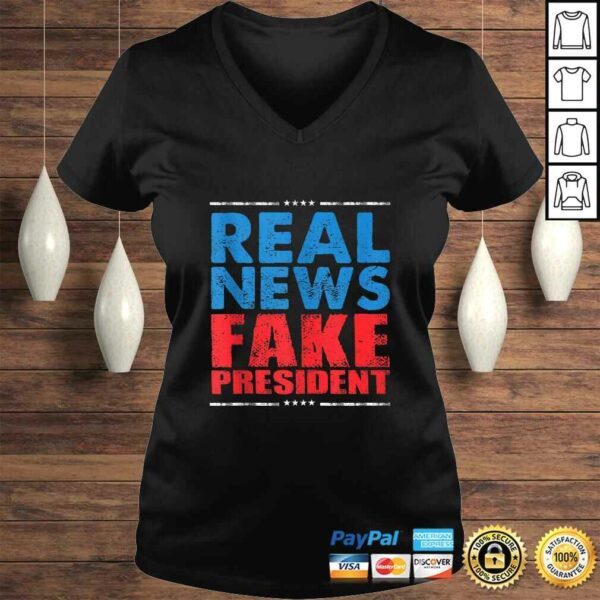 Real News Fake President Anti Trump Impeach Trump 86 45 Gift Shirt