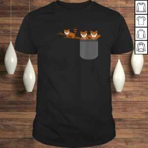 Red Panda Bear Playing In Pocket Cool Unique Shirt Gift Red Panda Bear Playing In Pocket Cool Unique Shirt Gift