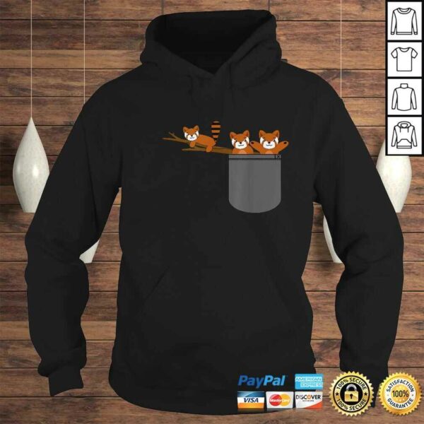 Red Panda Bear Playing In Pocket Cool Unique Shirt Gift