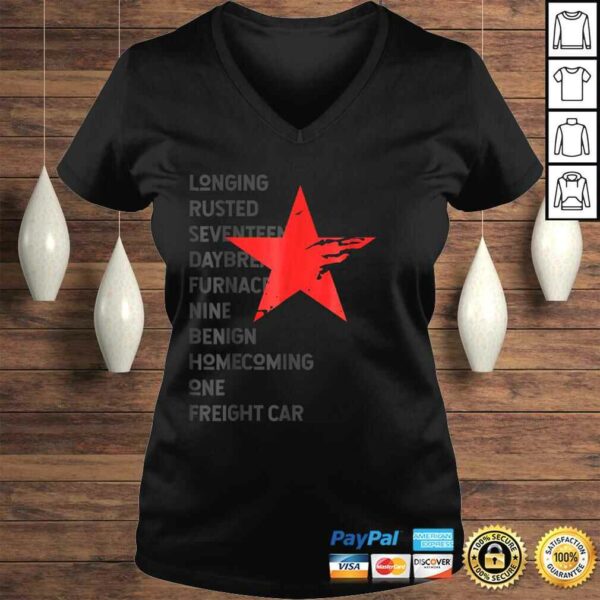 Red Soldier Trigger Words Winter Star Hero Gift TShirt