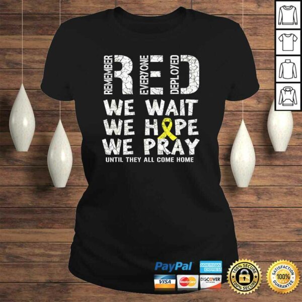 Remember Everyone Deployed – Red Friday Military Shirt