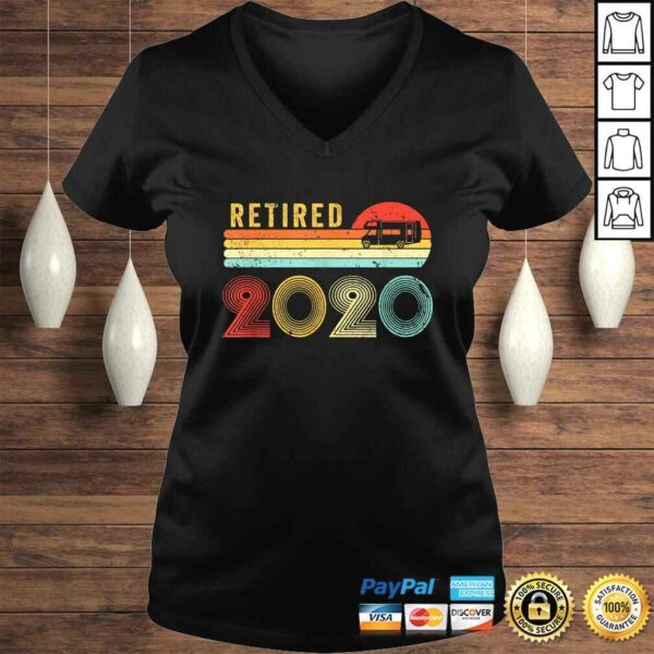 Retired 2020 Shirt For RV Campers Gift Retro RetiremenShirt