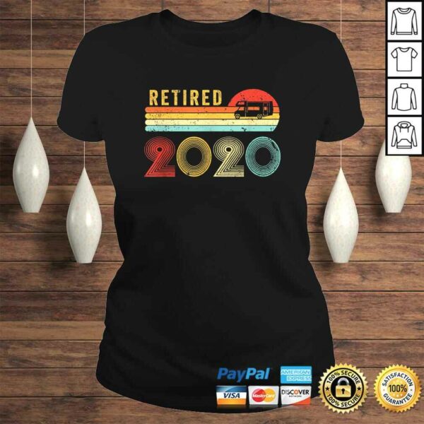 Retired 2020 Shirt For RV Campers Gift Retro RetiremenShirt