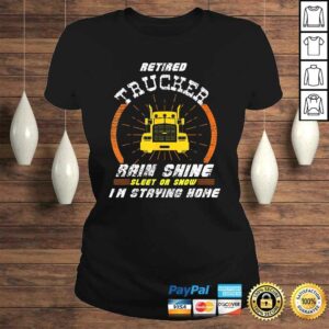Retired Trucker Shirts Funny Truck Driver Clothing 3