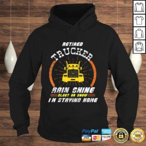 Retired Trucker Shirts Funny Truck Driver Clothing 4