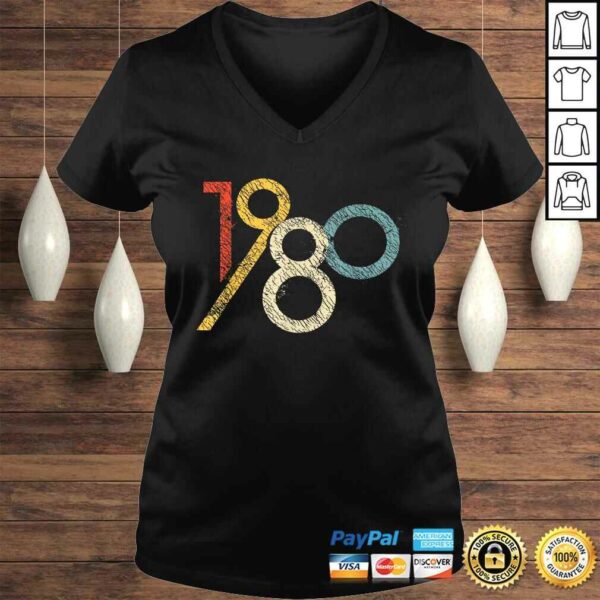 Retro 40th Birthday Shirt 1980 Graphic Shirt