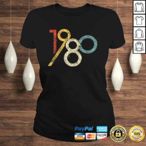 Retro 40th Birthday Shirt 1980 Graphic Shirt 2 Retro 40th Birthday Shirt 1980 Graphic Shirt 3