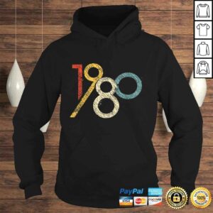 Retro 40th Birthday Shirt 1980 Graphic Shirt 3 Retro 40th Birthday Shirt 1980 Graphic Shirt 4