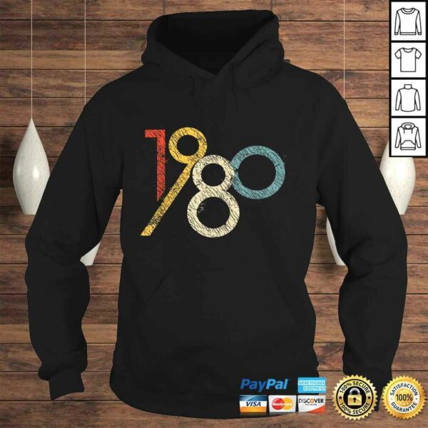 Retro 40th Birthday Shirt 1980 Graphic Shirt