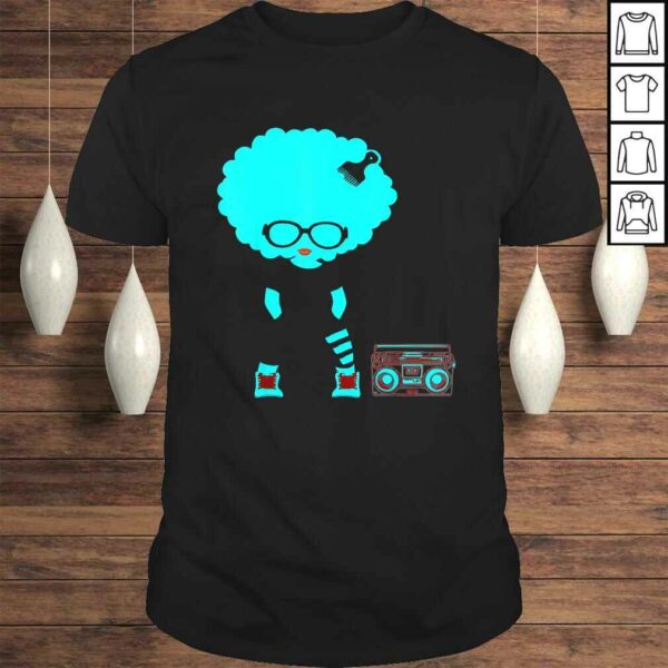 Retro Afro Hair Shirt Natural Hair Shirt cute girl Shirt