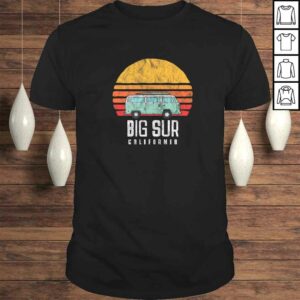 Retro Big Sur California Hippie Van Beach Bum Surfer Shirt Retro Big Sur California Hippie Van Beach Bum Surfer Shirt