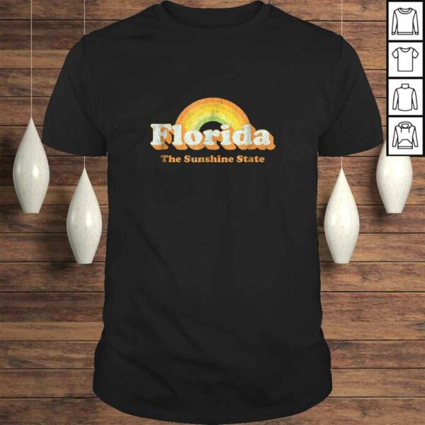 Retro Florida Shirt Vintage 70s Rainbow Tee Design