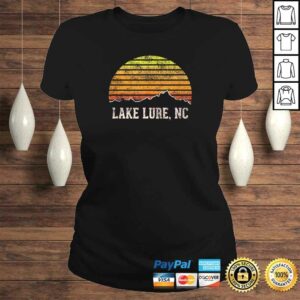 Retro Lake Lure North Carolina Mountain SunseTShirt 2 Retro Lake Lure North Carolina Mountain SunseTShirt 3