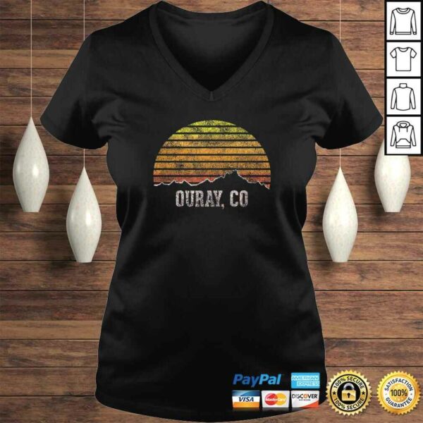 Retro Ouray Colorado Mountain Sunset Winter TShirt Gift