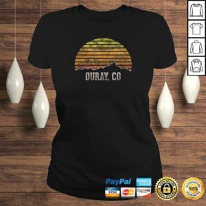 Retro Ouray Colorado Mountain Sunset Winter TShirt Gift 2 Retro Ouray Colorado Mountain Sunset Winter TShirt Gift 3