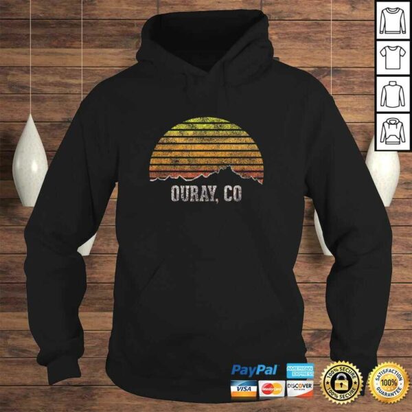 Retro Ouray Colorado Mountain Sunset Winter TShirt Gift