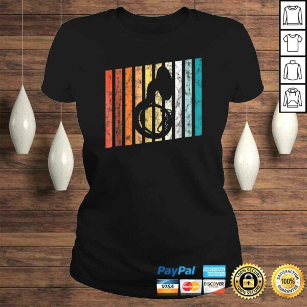 Retro Sousaphone Tuba Shirt 70s Music Band Distressed Gift