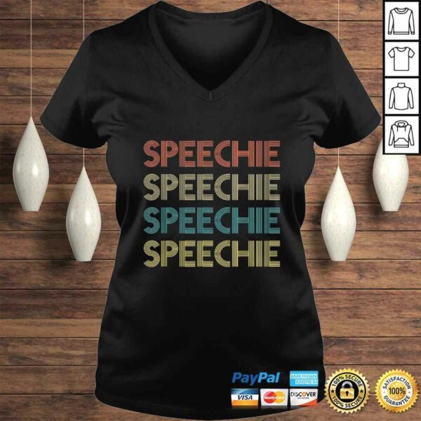 Retro Speechie Speech TherapisShirt for SLP