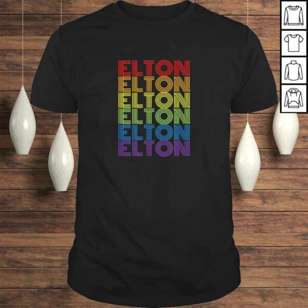 Retro Style Elton Rainbow Shirt