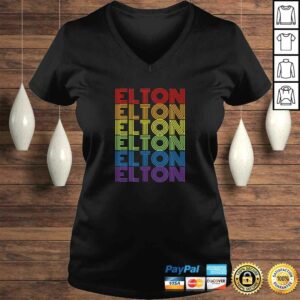 Retro Style Elton Rainbow Shirt