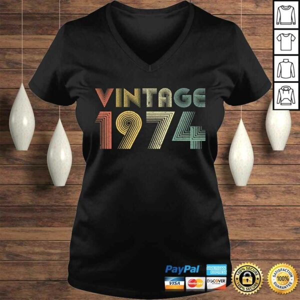 Retro Vintage 1974 Shirt 45th Birthday Gifts 45 Years Old