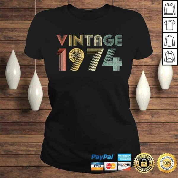 Retro Vintage 1974 Shirt 45th Birthday Gifts 45 Years Old