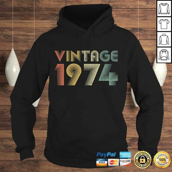 Retro Vintage 1974 Shirt 45th Birthday Gifts 45 Years Old