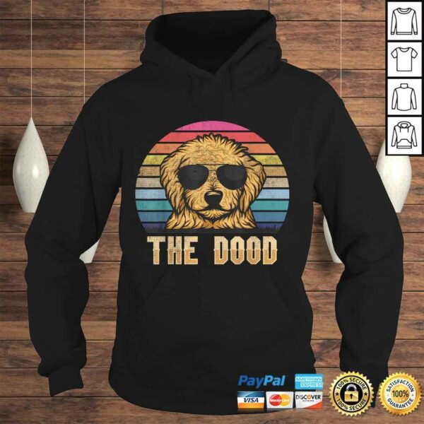 Retro Vintage Goldendoodle The Dood Shirt Gift Dad Mom Kids