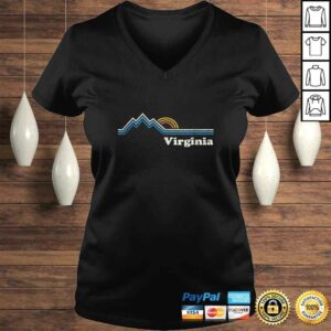 Retro Virginia Shirt Vintage Sunrise Mountains Tee Design