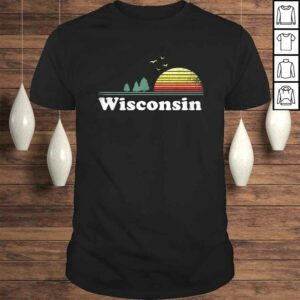 Retro Wisconsin State Park WI Home Design Tee Shirt Retro Wisconsin State Park WI Home Design Tee Shirt