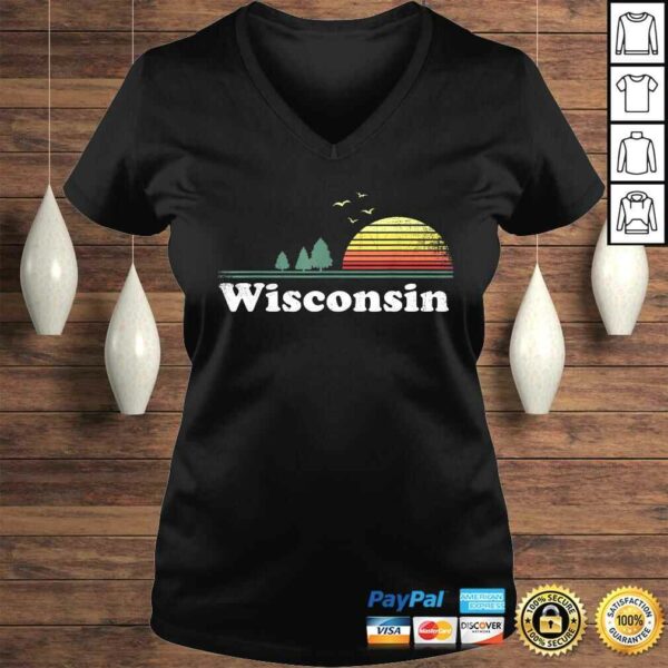 Retro Wisconsin State Park WI Home Design Tee Shirt