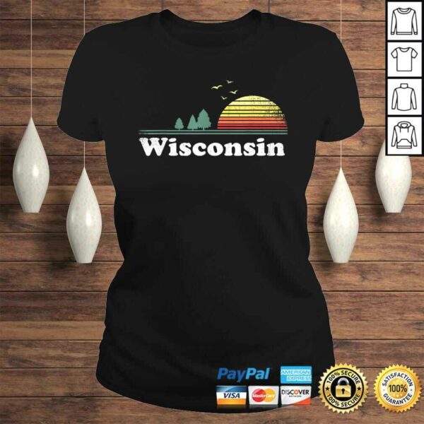 Retro Wisconsin State Park WI Home Design Tee Shirt