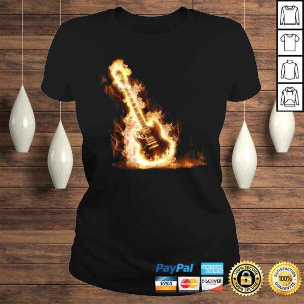 Rock Guitar on Fire TShirt