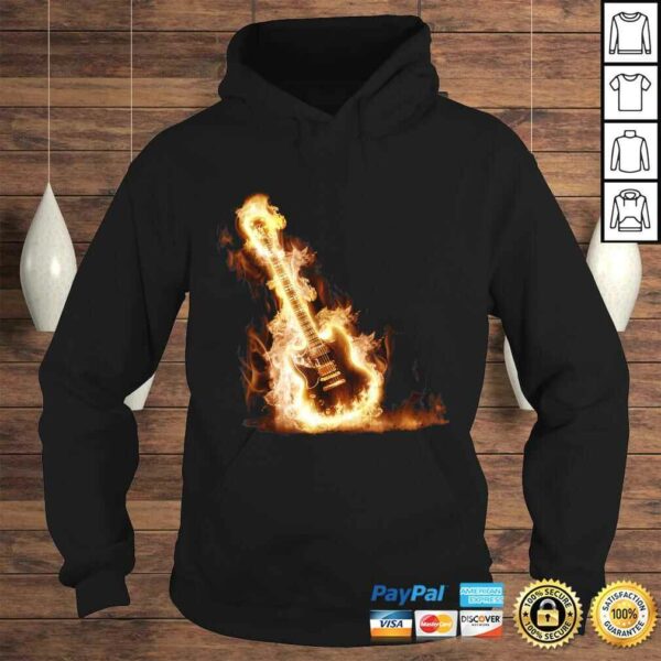 Rock Guitar on Fire TShirt