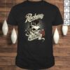 Rockabilly never dies – barber skull hipster gift for bikers V-Neck T-Shirt